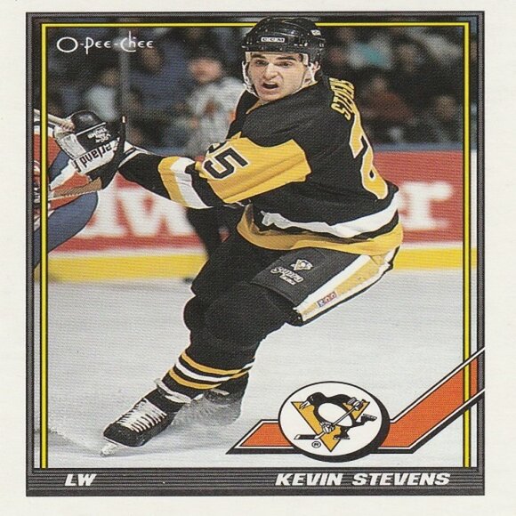 Kevin Stevens Pittsburgh Penguins NHL Hockey Card Collection  - 10 Card Set - Picture 5 of 11